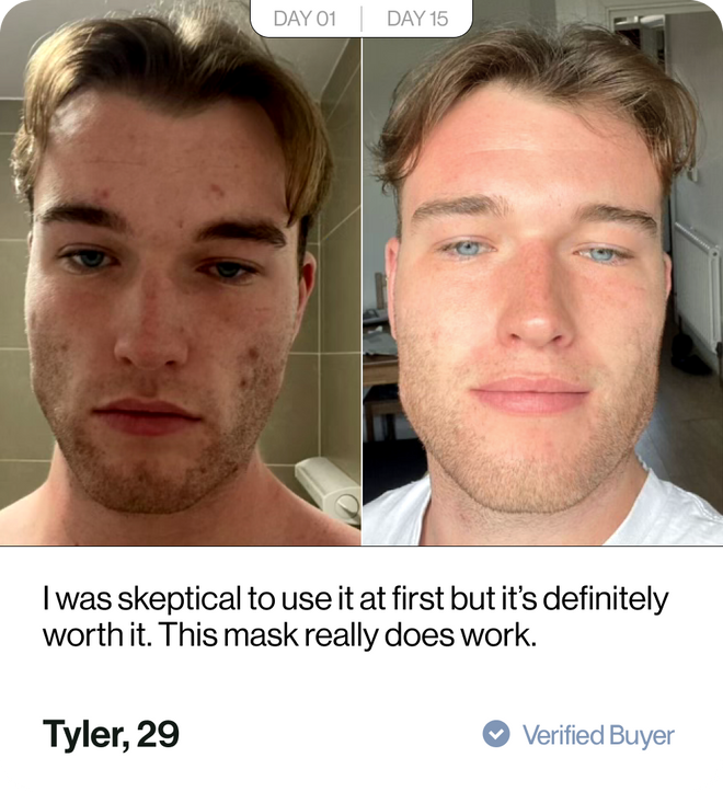 Customer before and after results