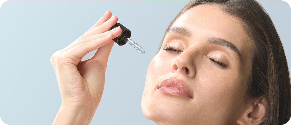 Cleanse skin and apply <br> serum properly